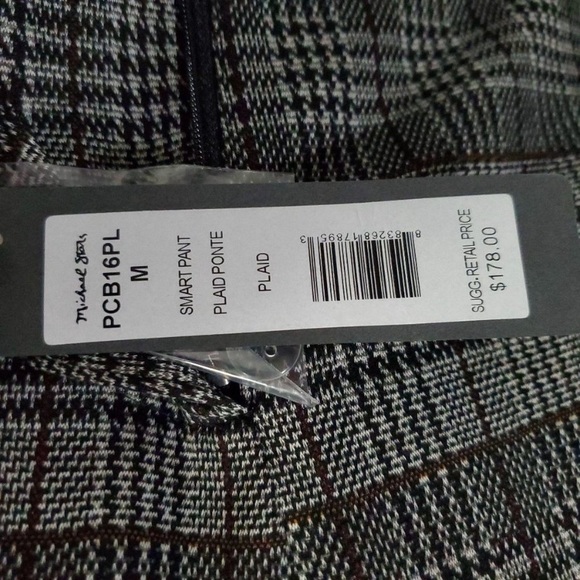 NWT Michael Stars Smart Plaid Ponte Pant S & M - Picture 5 of 8